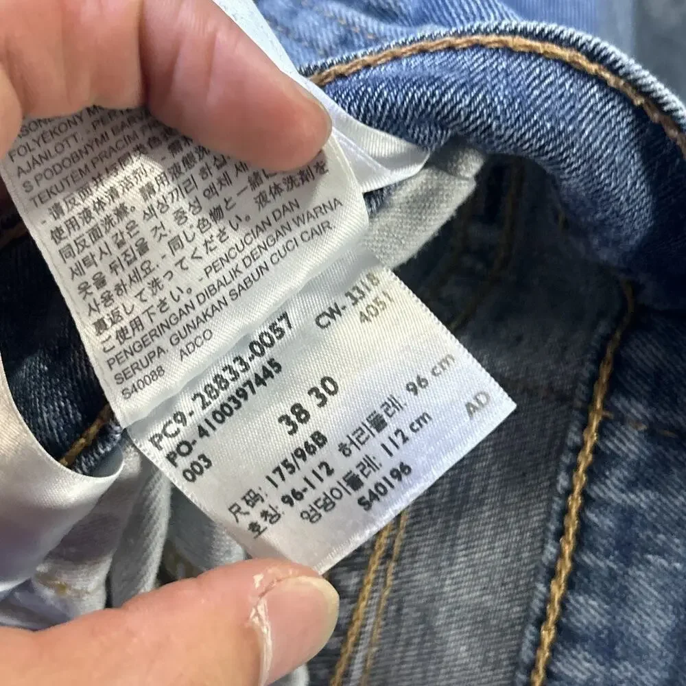 Y2k 2000s Levis 512 Straight Leg Jeans Mens 38x30 Classic Pants